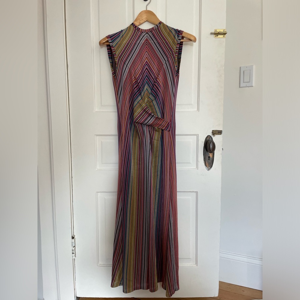 Beaufille Spring/Summer 2024 striped knit dress.